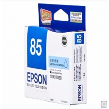 愛普生（Epson）T0855(T1225) 淡青色墨盒 C13T122580（適用PHOTO 1390 R330）