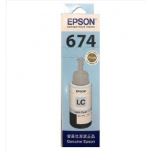 愛(ài)普生（Epson）T6745淺青色墨水補(bǔ)充裝 C13T674580（適用于L801）