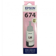 愛普生（Epson）T6746淺洋紅色墨水補(bǔ)充裝 C13T674680（適用于L801）