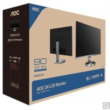  AOC I2490VXH/BS 23.8英寸 1.5mm窄邊框 AH-IPS硬屏 低藍光愛眼不閃屏 24 電腦顯示器（HDMI版）