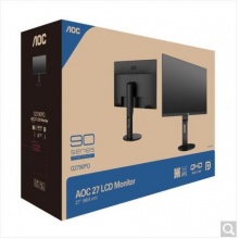 AOC Q2790PQ 27英寸 2K高清 IPS廣視角 微框 112%NTSC廣色域 商用辦公節(jié)能 低藍光不閃旋轉(zhuǎn)升降液晶顯示器