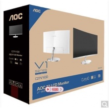 AOC C27V1QD 27英寸 1700R中心曲率 FHD高清 窄邊框 中國節(jié)能產(chǎn)品認(rèn)證 曲面顯示器（HDMI+DP接口）