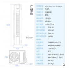 Gree/格力 KFR-72LW/(72577)FNhAb-A1一級能效智能變頻冷暖空調(diào)